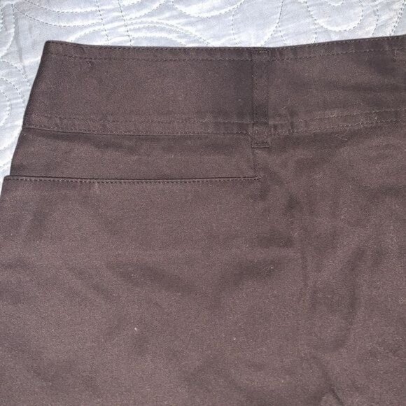 Venezia Womens Dark Brown Straight Skirt Size 18 Cotton Blend With Tags - Picture 5 of 8